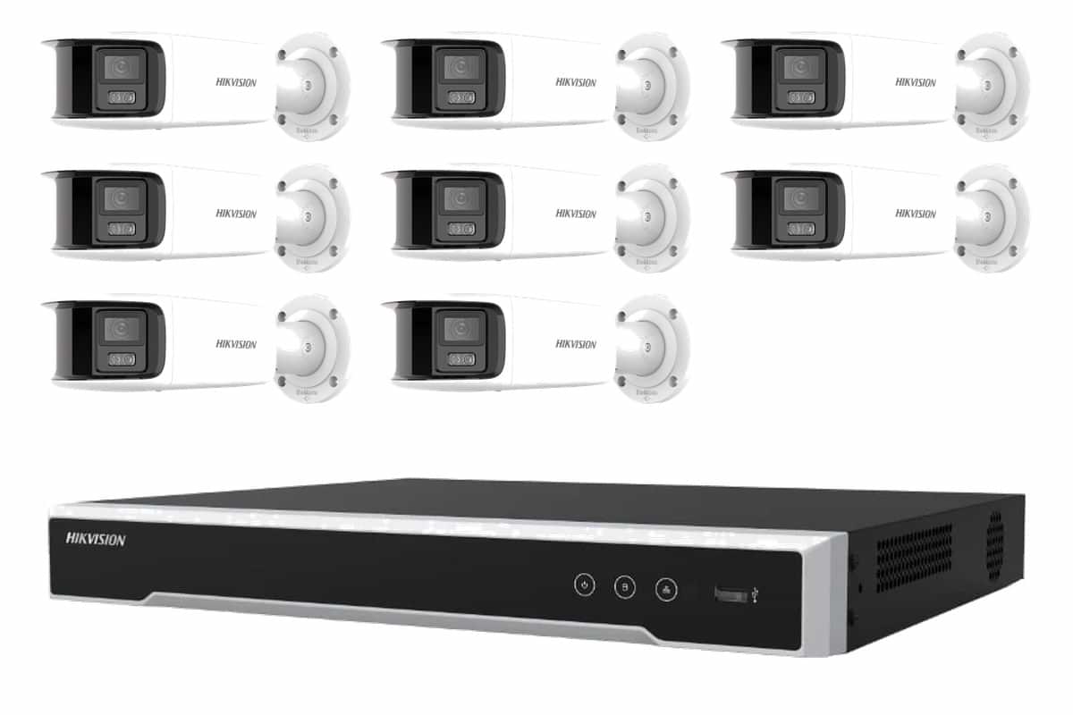 Hikvision 8MP 4K ColorVu 2.0 Bullet 8-Camera Bullet Kit (No HDD)