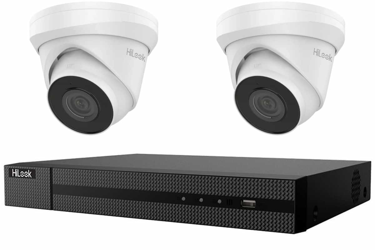 HiLook 4MP Turret 2-Camera Kit | BYO HDD