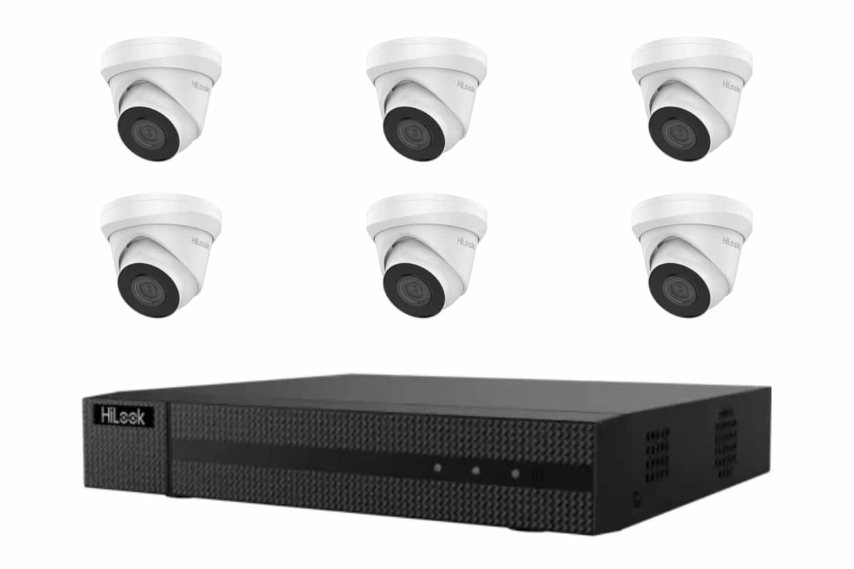 HiLook 4MP Turret 6-Camera Kit | BYO HDD