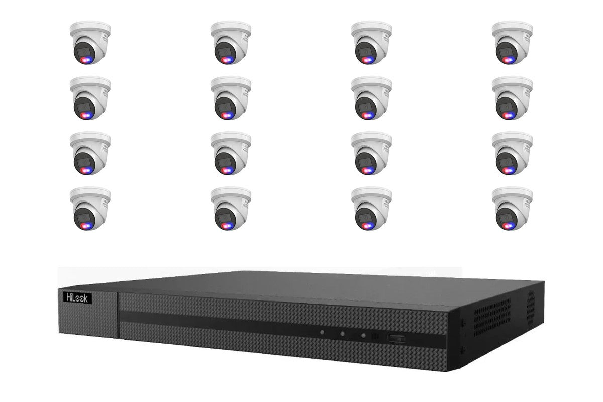 HiLook 6MP Active Deterrence Turret 16-Camera Kit | BYO HDD