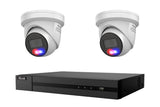 HiLook 6MP Active Deterrence Turret 2-Camera Kit | BYO HDD