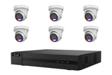HiLook 6MP Active Deterrence Turret 6-Camera Kit | BYO HDD