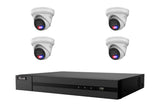HiLook 8MP 4K Active Deterrence Turret 4-Camera Kit | BYO HDD