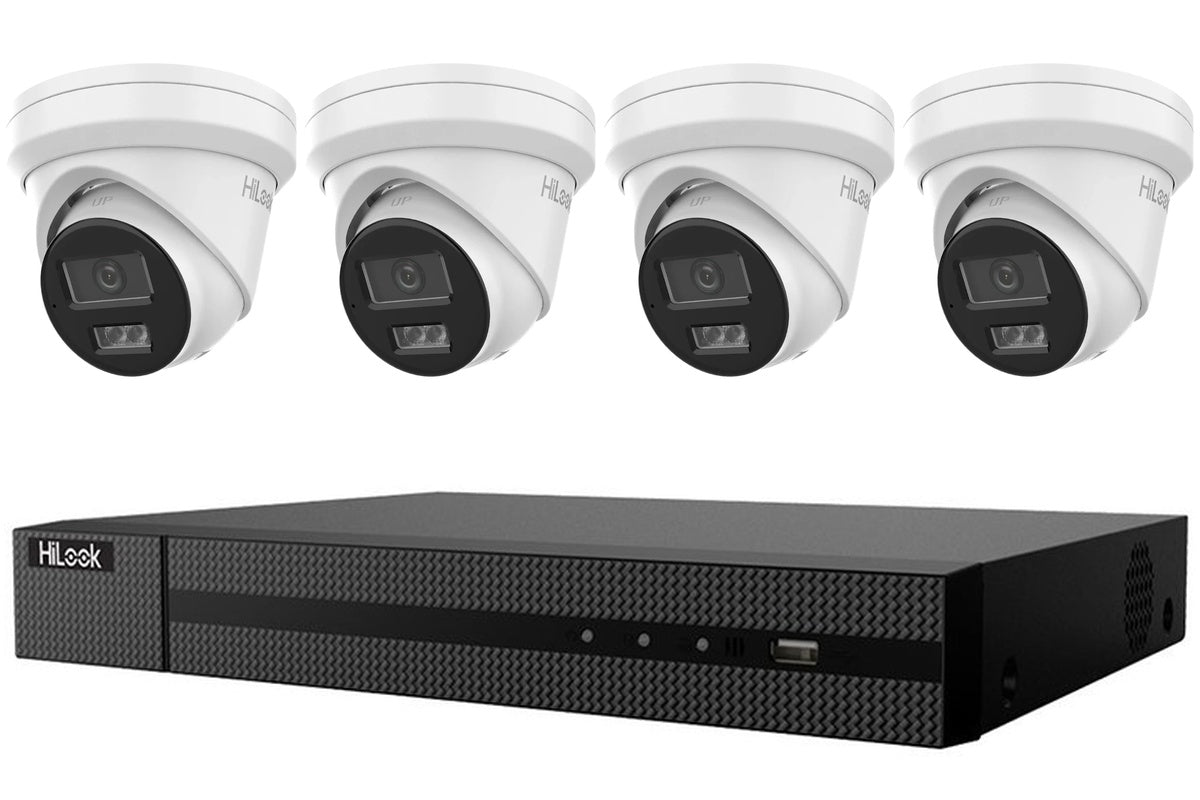 HiLook 8MP 4K Turret 4-Camera Kit | BYO HDD