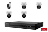HiLook Hybrid Kit: 1x PTZ + 4x Turret + NVR
