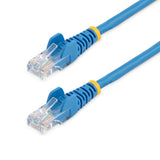 StarTech.com 0.5m Blue Cat5e Patch Cable with Snagless RJ45 Connectors - Short Ethernet Cable - 0.5 m Cat 5e UTP Cable