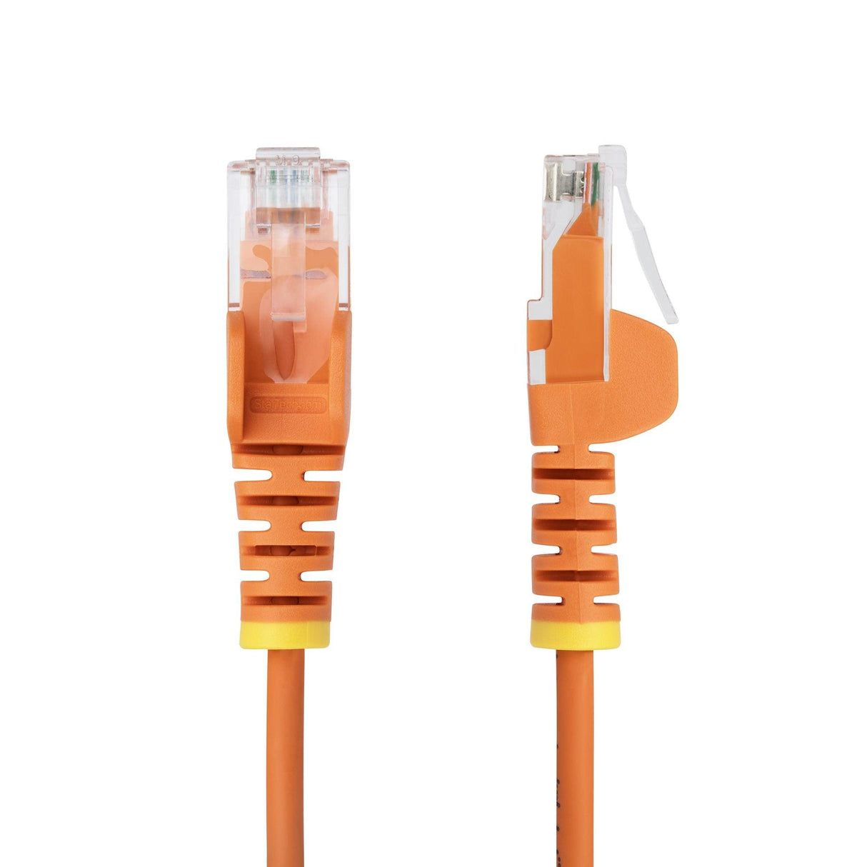 StarTech 2m Orange Slim CAT6 Ethernet Cable, Snagless RJ45, UTP, LSZH, 28AWG Pure Bare Copper, Slim Network Patch Cord