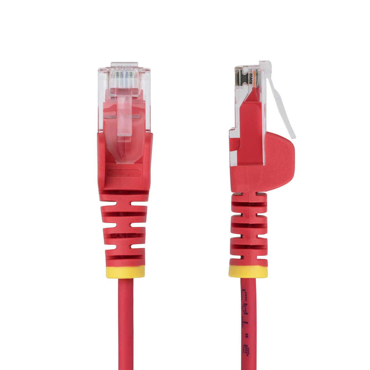 StarTech 50cm Red Slim CAT6 Ethernet Cable, Snagless RJ45, UTP, LSZH, 28AWG Pure Bare Copper, Slim Network Patch Cord