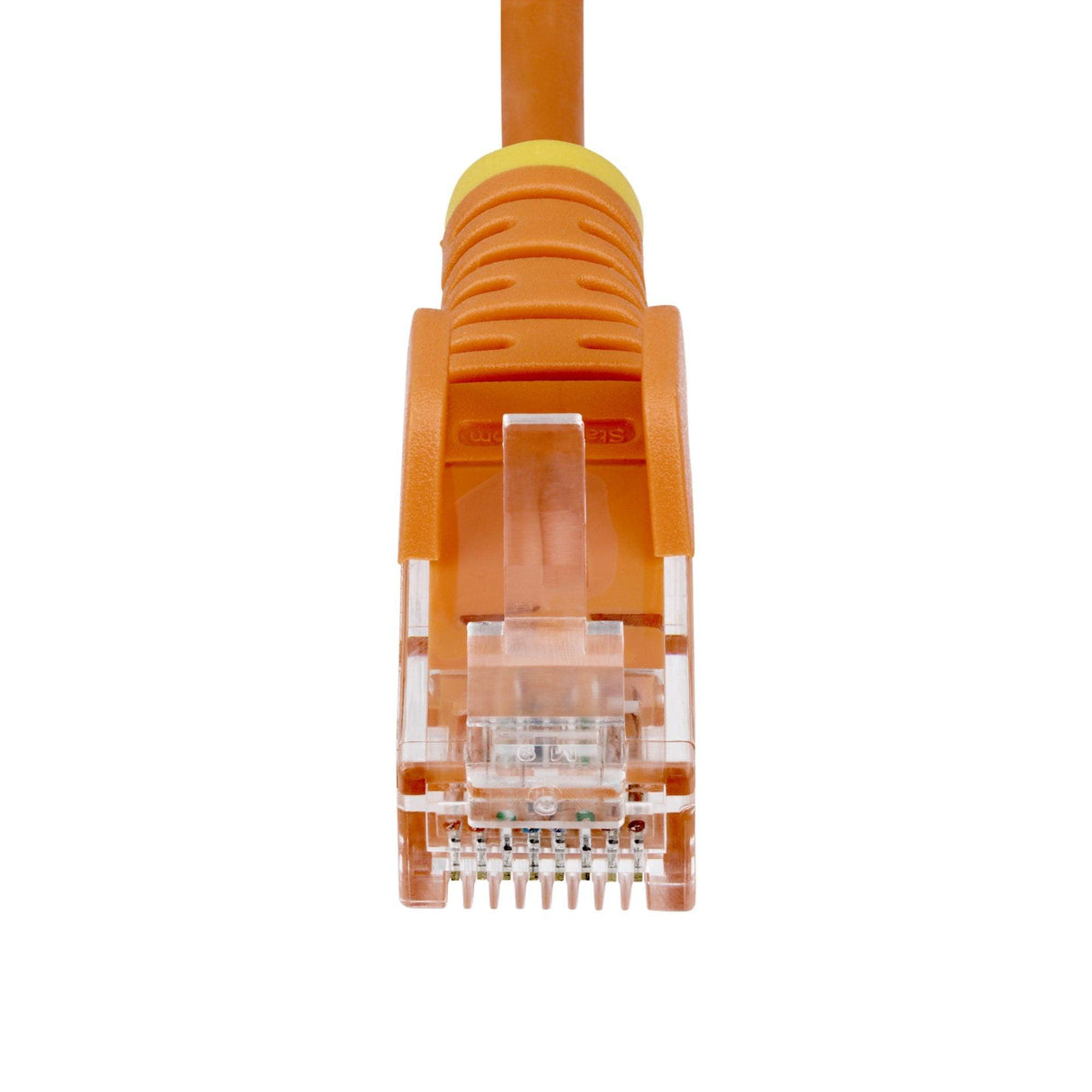 StarTech 2m Orange Slim CAT6 Ethernet Cable, Snagless RJ45, UTP, LSZH, 28AWG Pure Bare Copper, Slim Network Patch Cord