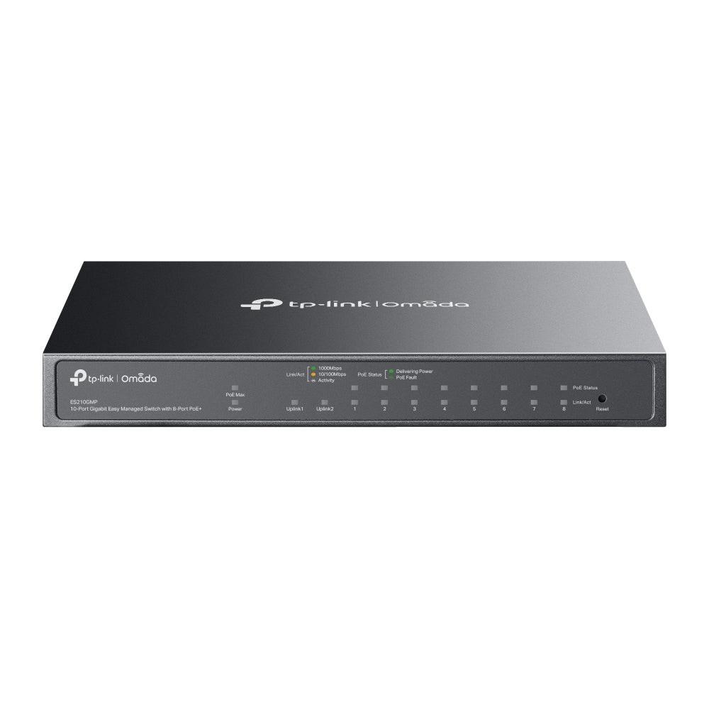 Omada ES210GMP 10 Ports Manageable Ethernet Switch - Gigabit Ethernet - 10/100/1000Base-T, 1000Base-X
