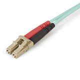 StarTech.com 5m (16.4ft) LC/UPC to LC/UPC OM4 Multimode Fiber Optic Cable, 50/125&micro;m, 100G, Low Insertion Loss, LSZH Fiber Jumper Cord