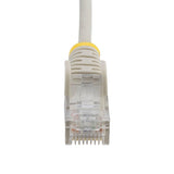 StarTech 5m Gray Slim CAT6 Ethernet Cable, Snagless RJ45, UTP, LSZH, 28AWG Pure Bare Copper, Slim Network Patch Cord