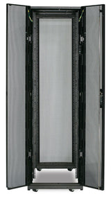 APC by Schneider Electric NetShelter 42U Enclosed Cabinet Rack Cabinet for Storage, Server - 482.60 mm Rack Width - Black - TAA Compliant