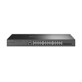 TP-Link SG3428XMP 24 Ports Manageable Ethernet Switch - Gigabit Ethernet, 10 Gigabit Ethernet - 10/100/1000Base-T, 10GBase-X