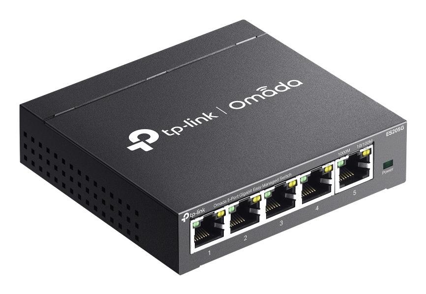 Omada ES205G 5 Ports Manageable Ethernet Switch - Gigabit Ethernet - 10/100/1000Base-T