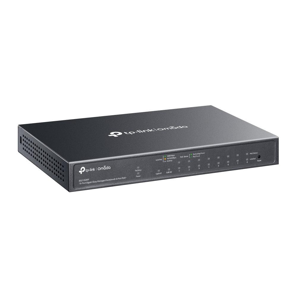 Omada ES210GMP 10 Ports Manageable Ethernet Switch - Gigabit Ethernet - 10/100/1000Base-T, 1000Base-X