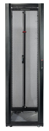 APC by Schneider Electric NetShelter 42U Enclosed Cabinet Rack Cabinet for Storage, Server - 482.60 mm Rack Width - Black - TAA Compliant