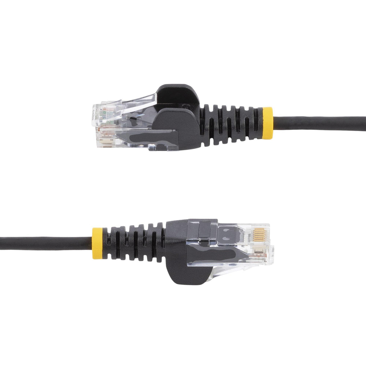 StarTech.com 2.5 m CAT6 Cable - Slim CAT6 Patch Cord - Black - Snagless RJ45 Connectors - Gigabit Ethernet Cable - 28 AWG (N6PAT250CMBKSS)