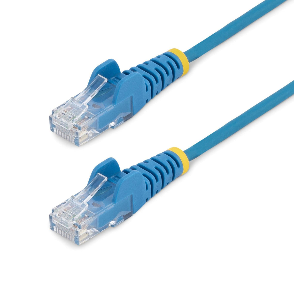 StarTech.com 2.5 m CAT6 Cable - Slim CAT6 Patch Cord - Blue - Snagless RJ45 Connectors - Gigabit Ethernet Cable - 28 AWG (N6PAT250CMBLS)