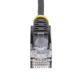 StarTech.com 1 m CAT6 Cable - Slim CAT6 Patch Cord - Black - Snagless RJ45 Connectors - Gigabit Ethernet Cable - 28 AWG (N6PAT100CMBKS)