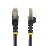 StarTech.com 3ft CAT6a Ethernet Cable - 10 Gigabit Category 6a Shielded Snagless 100W PoE Patch Cord - 10GbE Black UL Certified Wiring/TIA