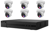 HiLook 8MP 6-Camera Active Deterrence Kit
