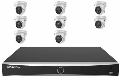 Hikvision 6MP AcuSense Turret 8-Camera Kit