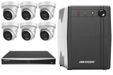 Hikvision 8MP ColorVu 3.0 6-Camera Turret Kit | BYO HDD + UPS1000