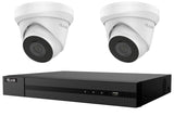 HiLook 4MP 2-Camera Turret Kit | 2TB HDD Pre-Installed