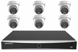 Hikvision 8MP 4K AcuSense Turret 6-Camera Kit
