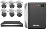 Hikvision 8MP AcuSense 6-Camera Turret Kit | BYO HDD + UPS1000
