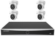 Hikvision 6MP AcuSense Turret 4-Camera Kit | 4TB HDD Pre-Installed — 4 turret cameras and 8-channel NVR