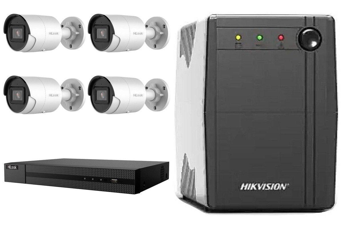HiLook 6MP Bullet 4-Camera Kit | 2TB HDD Pre-Installed + UPS600