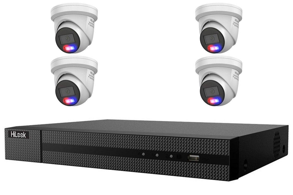 HiLook 6MP 4-Camera Active Deterrence Kit