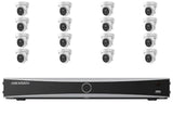 Hikvision 6MP AcuSense 16-Camera Turret Kit | 4TB HDD Pre-Installed