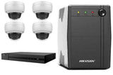 HiLook 8MP Dome 4-Cam + UPS600 Kit