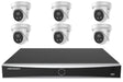 Hikvision 6MP AcuSense Turret 6-Camera Kit