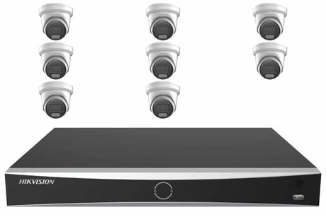 Hikvision 8MP 4K AcuSense Turret 8-Camera Kit