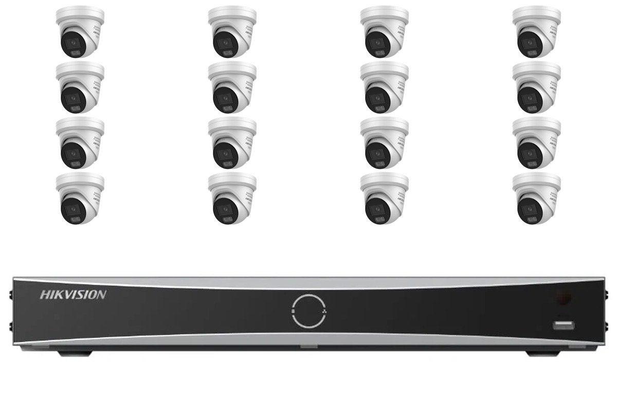 Hikvision 8MP ColorVu 3.0 16-Camera Turret Kit | 4TB HDD Pre-Installed