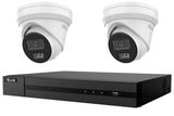 HiLook 8MP 2-Camera Turret Kit | 2TB HDD Pre-Installed